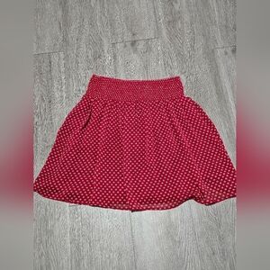 Polka Dot Red Skirt